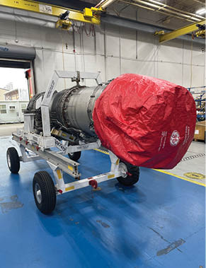 The F414 engine. The engine is used in several U.S. military aircraft including the Navy’s F/A-18E/F Super Hornet and EA-18G Growler.