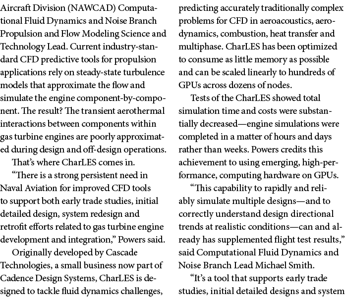 Aircraft Division (NAWCAD) Computational Fluid Dynamics and Noise Branch Propulsion and Flow Modeling Science and Tec...