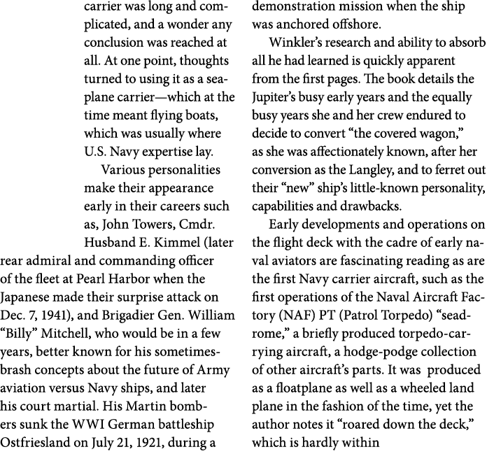 carrier was long and complicated, and a wonder any conclusion was reached at all. At one point, thoughts turned to us...