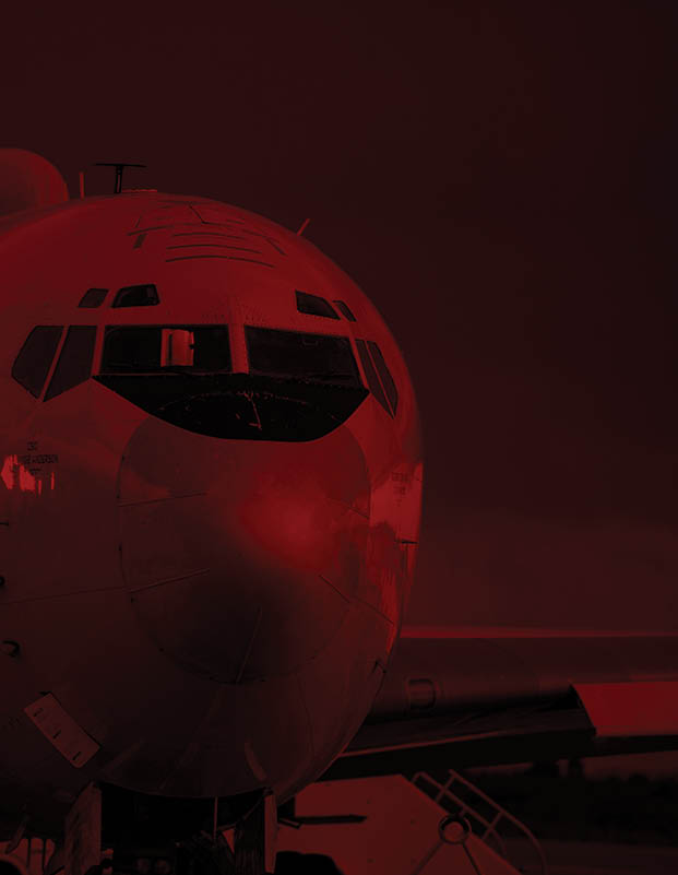 A Boeing E-6B Murcury sits on the flightline Feb. 5, 2019, on Vandenberg Air Force Base, Calif. The aircraft was at Vandenberg for Glory Trip 229. (U.S. Air Force photo by Airman 1st Class Hanah Abercrombie)