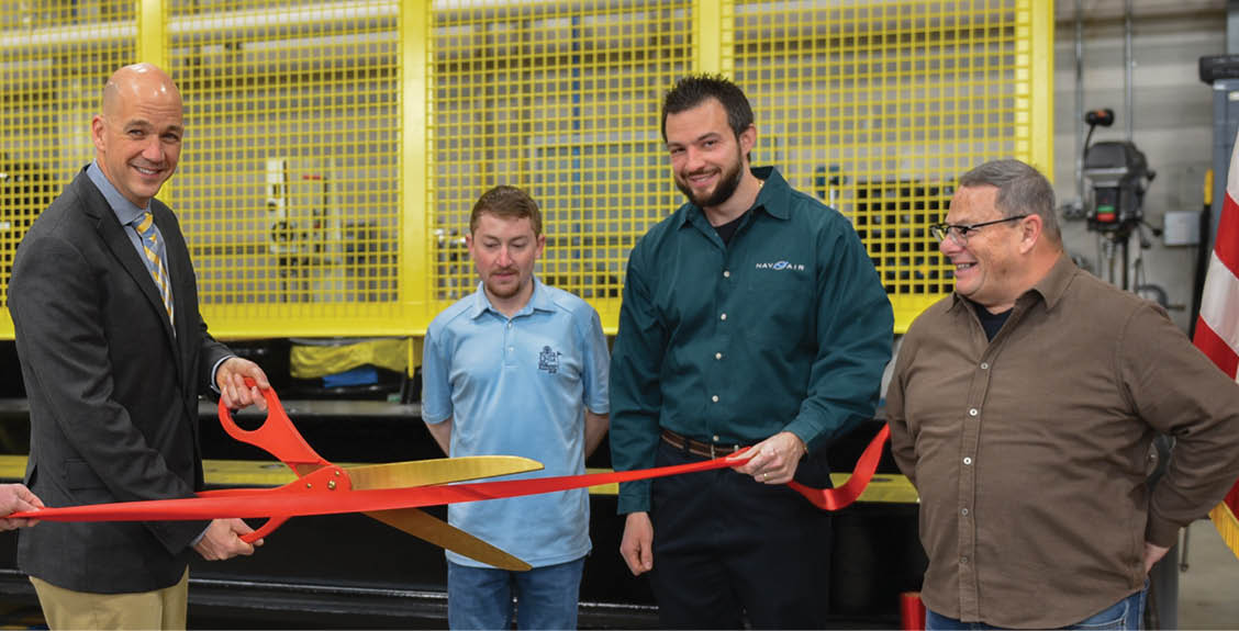 The Environmental Test Lab at Naval Air Warfare Center Aircraft Division Lakehurst unveiled two new proof loading machines during a Feb. 25 ribbon cutting ceremony, adding new technology to help customers and support the warfighter.