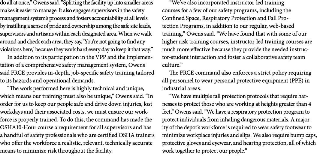 do all at once,” Owens said. “Splitting the facility up into smaller areas makes it easier to manage. It also engages...
