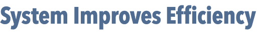 System Improves Efficiency 