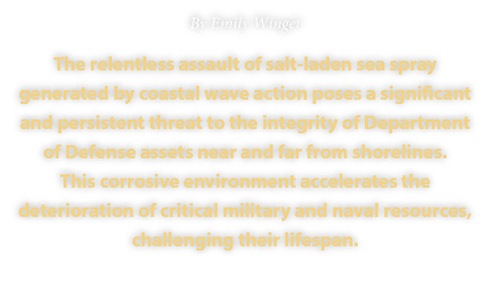 By Emily Winget The relentless assault of salt laden sea spray generated by coastal wave action poses a significant a...