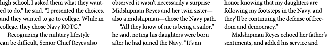 high school, I asked them what they wanted to do,” he said. “I presented the choices, and they wanted to go to colleg...