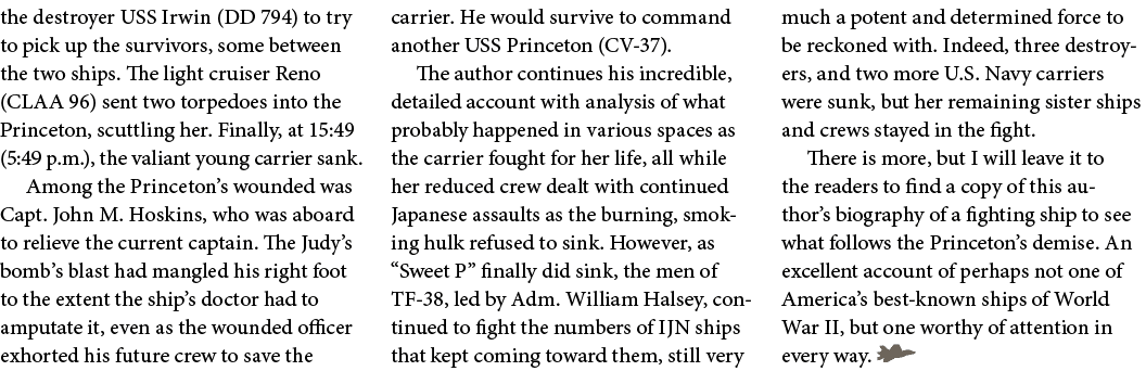 the destroyer USS Irwin (DD 794) to try to pick up the survivors, some between the two ships. The light cruiser Reno ...