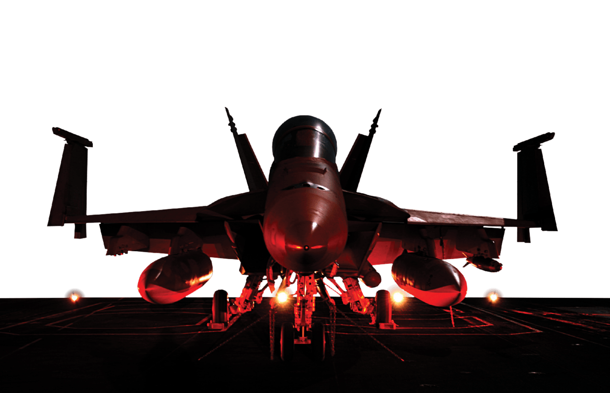An F/A-18F Super Hornet Strike Fighter Squadron 103 is parked on the flight deck of the aircraft carrier USS Dwight D. Eisenhower (CVN 69) as the ship operates in the Arabian Sea on Dec. 5, 2006. The Eisenhower is in the Arabian Sea in support of maritime security operations.  (DoD photo by Petty Officer 3rd Class Jason Johnston, U.S. Navy.  (Released))