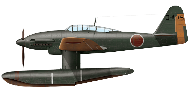 A Japanese fighter plane with a propeller and a cockpit. AI generated content