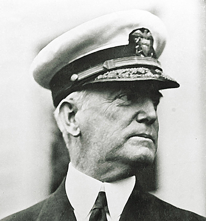 Rear Adm. William A. Moffett was the first Chief of Bureau of Aeronautics in 1921 and was an ardent advocate of the development of carriers.